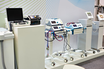 Medical equipment for electrostimulating and ultrasound therapy