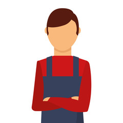 gardener avatar character icon vector illustration design