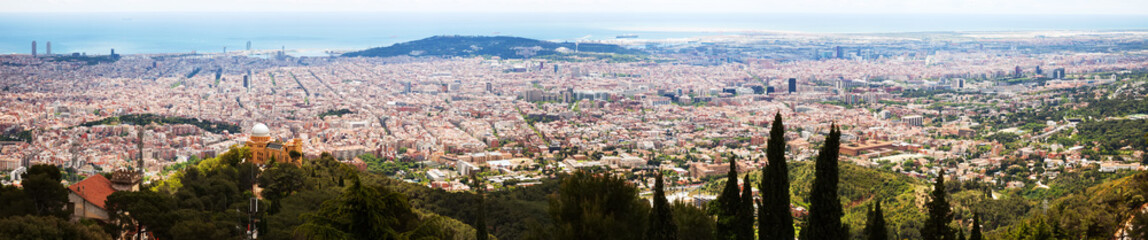 Fototapeta na wymiar Barcelona from Montjuic. Catalonia, Spain