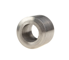 metal round billet isolated on white background