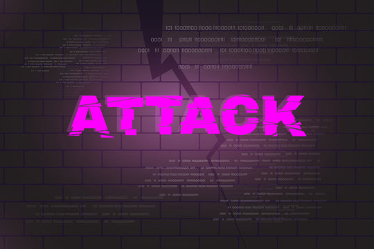 Attack abstract background