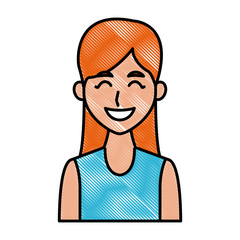 Young fashion woman with sunglasses cartoon