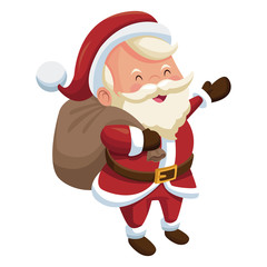 Cute santa claus cartoon