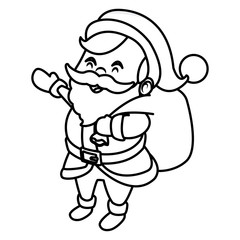 Cute santa claus cartoon