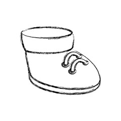 Cute boot cartoon