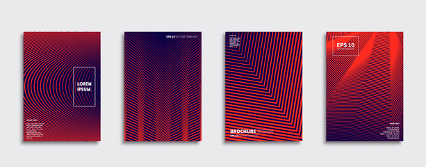 Vector cover designs. Future Poster template. Smartphone modern background set.