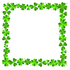 St. Patrick's Day - frame made out of clover