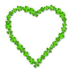 St. Patrick's Day illustration - heart shape