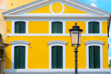 PADOVA, ITALY - June, 22, 2017: house in a center of Padova, Italy