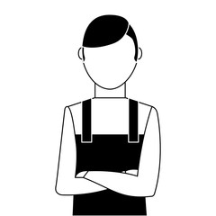 gardener avatar character icon vector illustration design