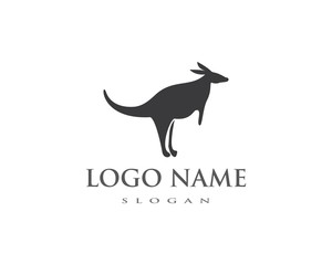 kangaroo Logo Template vector illustration