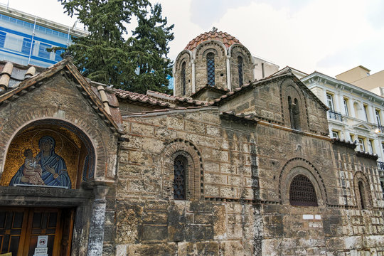Church of Panaghia Kapnikarea in Athens, Attica, Greece