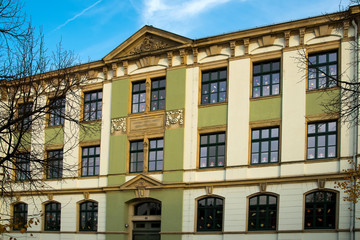 Fototapeta na wymiar Berufsschule in Riesa, Sachsen