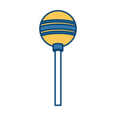 Lollipop candy isolated
