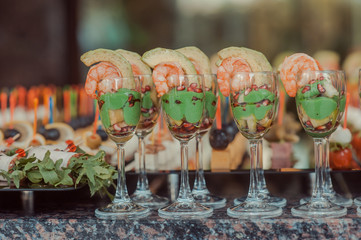 wedding buffet table
