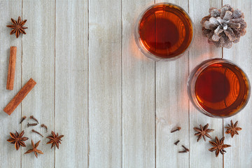 Mulled wine with spices