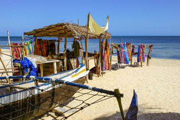 Souvenir shop on the beach