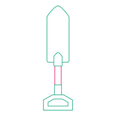 gardening shovel isolated icon vector illustration design