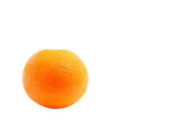 One mandarin orange isolated on white