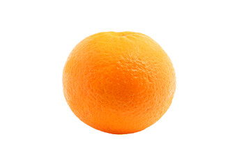 One mandarin orange isolated on white