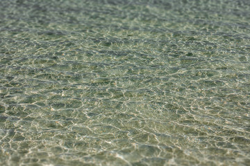 Crystal clear water