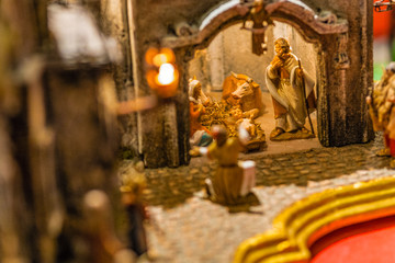 Fototapeta premium Christmas Nativity Scene
