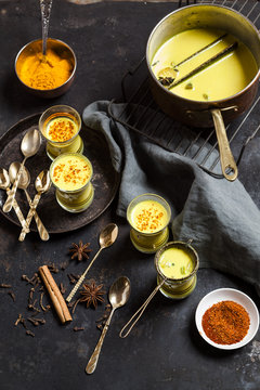 Golden milk tea