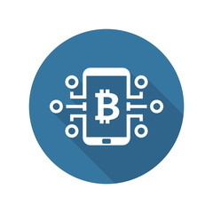 Obraz premium Bitcoin Digital Money Icon.