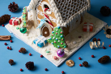 Traditional homemade gingerbread cookies