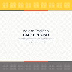 Korean traditional pattern background banner