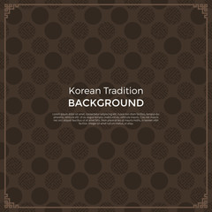 Korean traditional pattern background banner