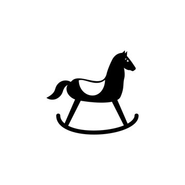 rocking toy horse icon. Children toys Icon. Premium quality graphic design. Signs, symbols collection, simple icon for websites, web design, mobile app