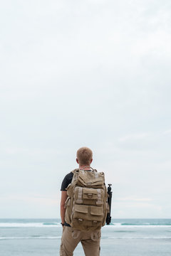 Tourist With Backpack