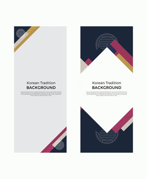 Korean traditional pattern background banner