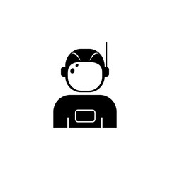 astronaut avatar icon. Characters of professions Icon. Premium quality graphic design. Signs, symbols collection, simple icon for websites, web design, mobile app