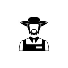 farmer avatar icon. Characters of professions Icon. Premium quality graphic design. Signs, symbols collection, simple icon for websites, web design, mobile app