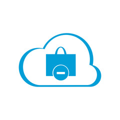 Shopping bag icon. Vector Illustration