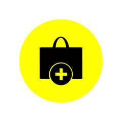 Shopping bag icon. Vector Illustration