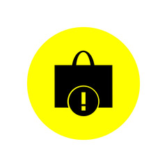 Shopping bag icon. Vector Illustration