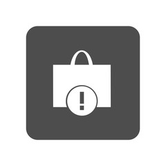 Shopping bag icon. Vector Illustration