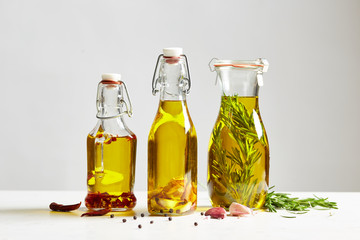 Infused olive oil.