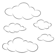 Clouds icon collection