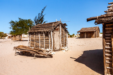 Fototapeta na wymiar Malagasy fishing village