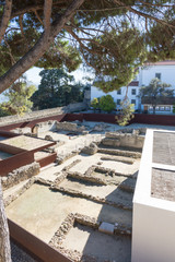 Sitio arqueologico do Castelo de São Jorge, Lisboa, Portugal