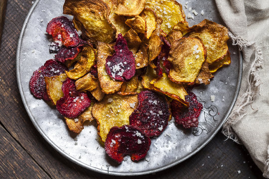 Homemade root chips