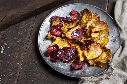 Homemade root chips