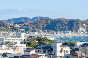 海沿いの住宅街