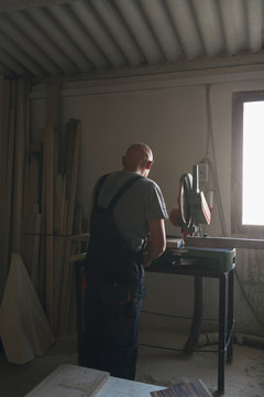 Capenter working in his workshop