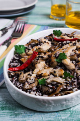 Rice mix with chicken