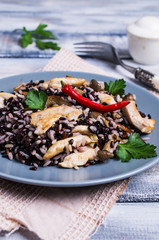 Rice mix with chicken